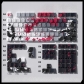 Sakura 104+24 Cherry Profile PBT Dye-subbed Doubleshot Backlit Keycaps Set Side Legends for Mechanical Keyboard